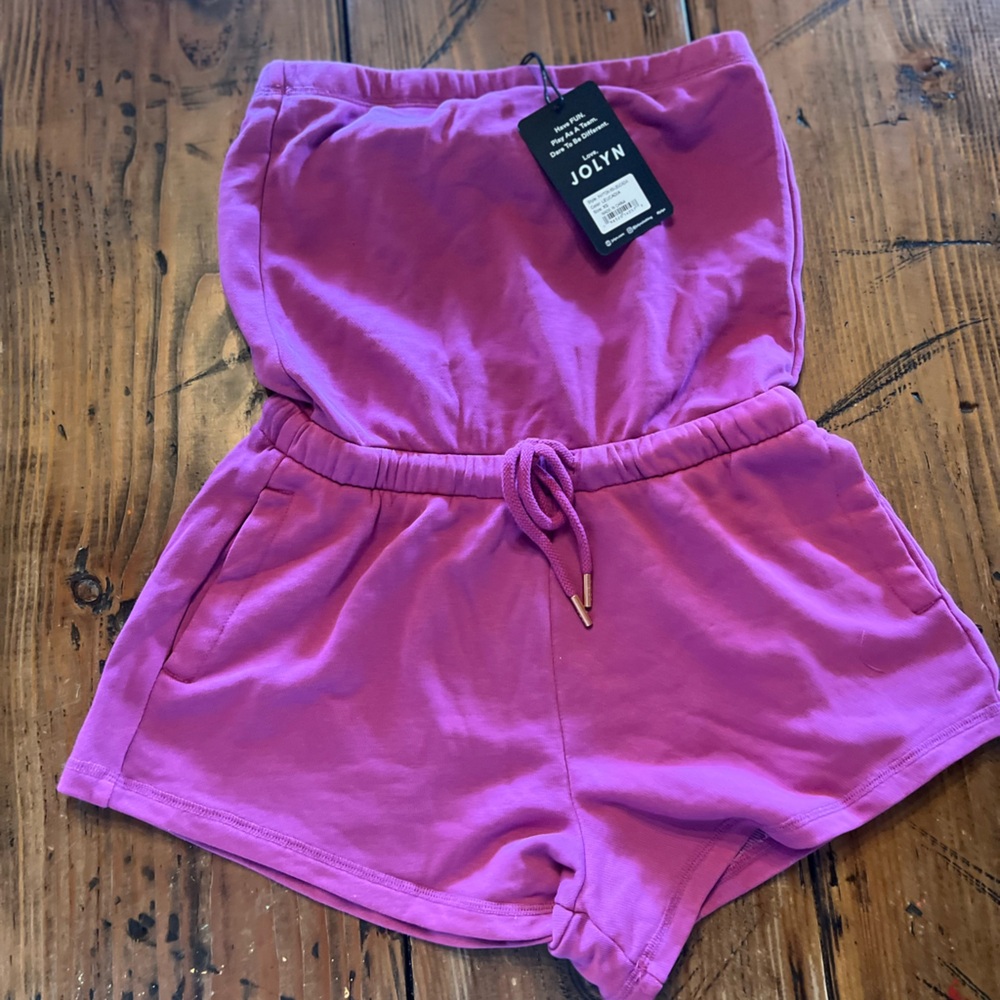 Jolyn Payton strapless romper XS